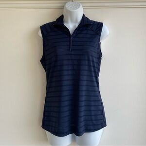 Dockers Golf Blue Sleeveless Polo Tank Top